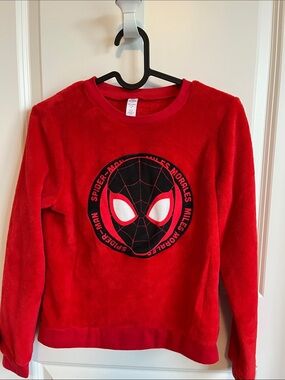 Marvel Red Spider-Man Miles Morales Fleece Sweatshirt